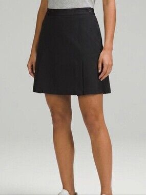 VTG Fits Medium Lily's Of Beverly Hills Golf Tennis Black Skirt Skort Sz 10 Prep